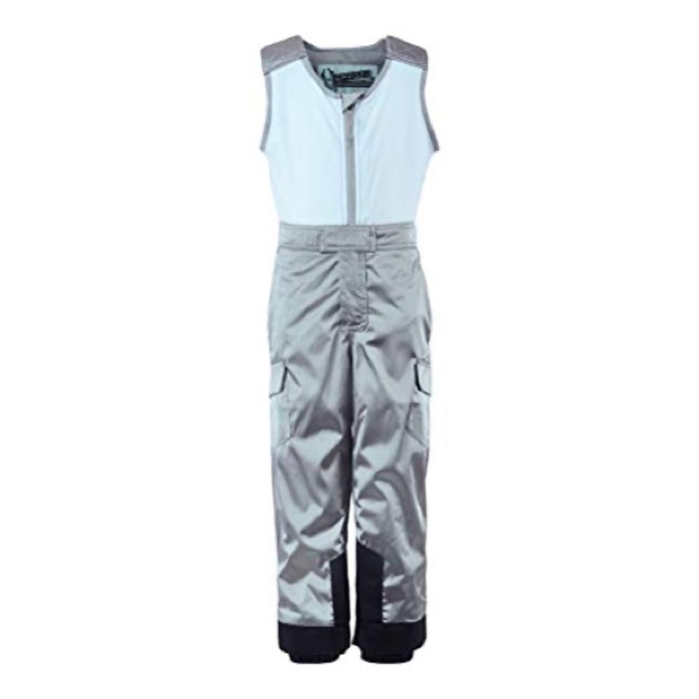 NWTs Spyder Bitsy Sparkle Insulated Ski Pant. Kyds’ 3. Silver.